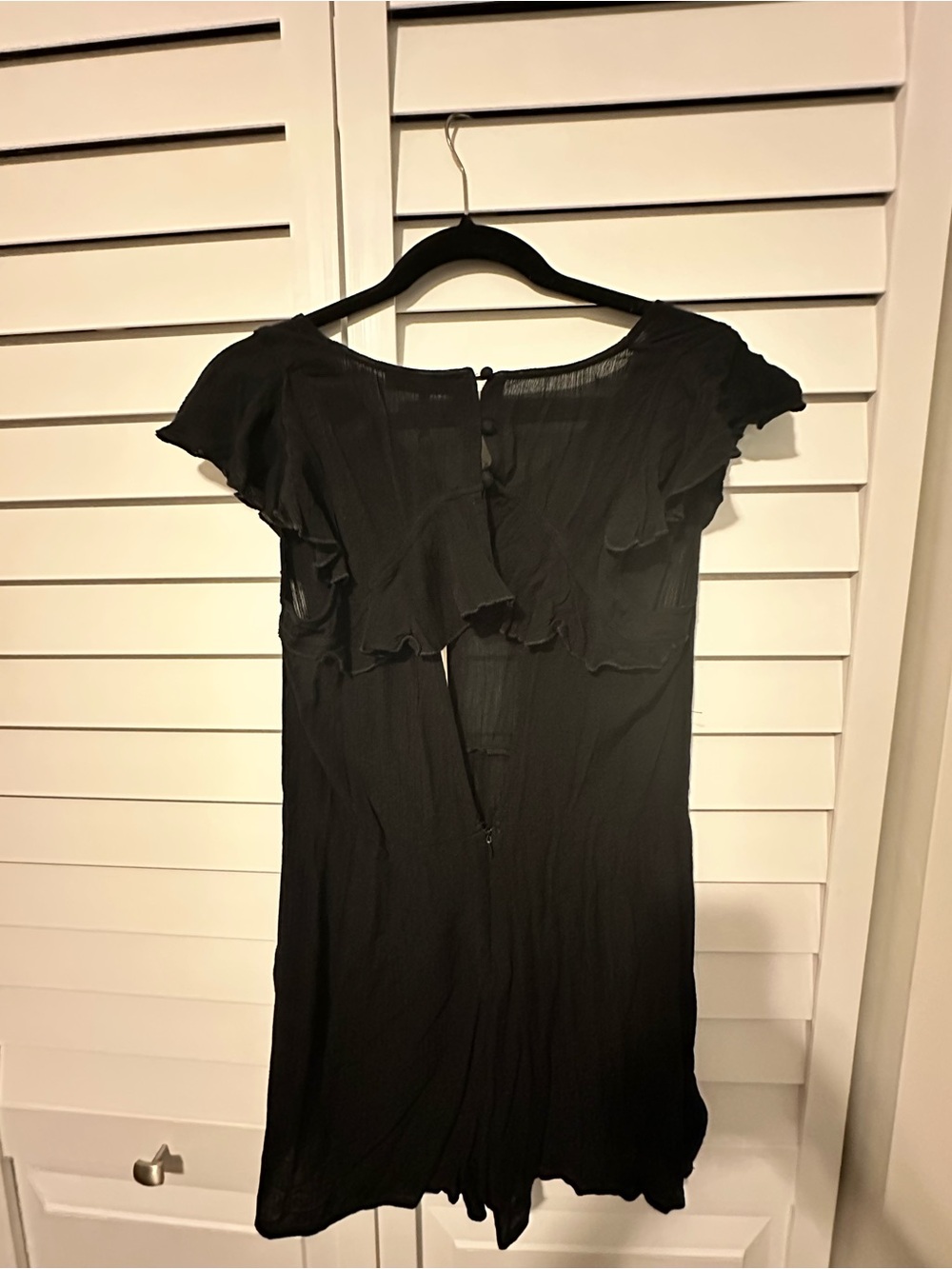 Black Ruffled Romper- BCBG Generation - Picture 2 of 3